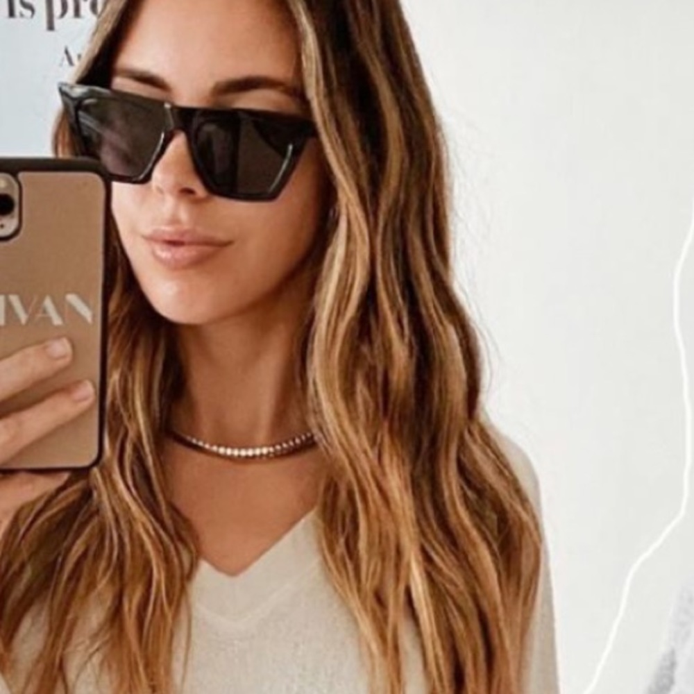 Black cat eye sunglasses